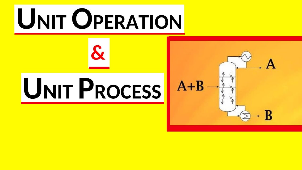 Difference Between Unit Operation and Unit Process Explained | What is Chemical Engineering
