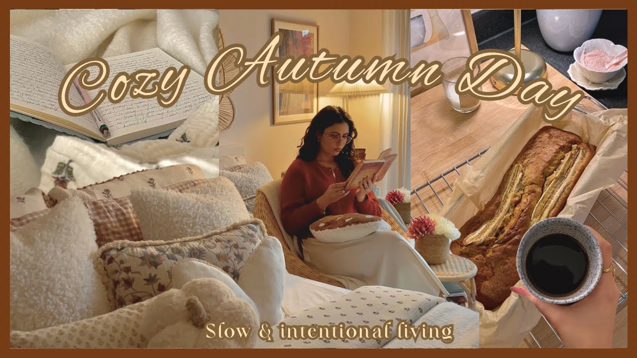 Осенний день в жизни | Домашняя жизнь | Выпечка бананового хлеба, чтение, поход в книжный магазин...