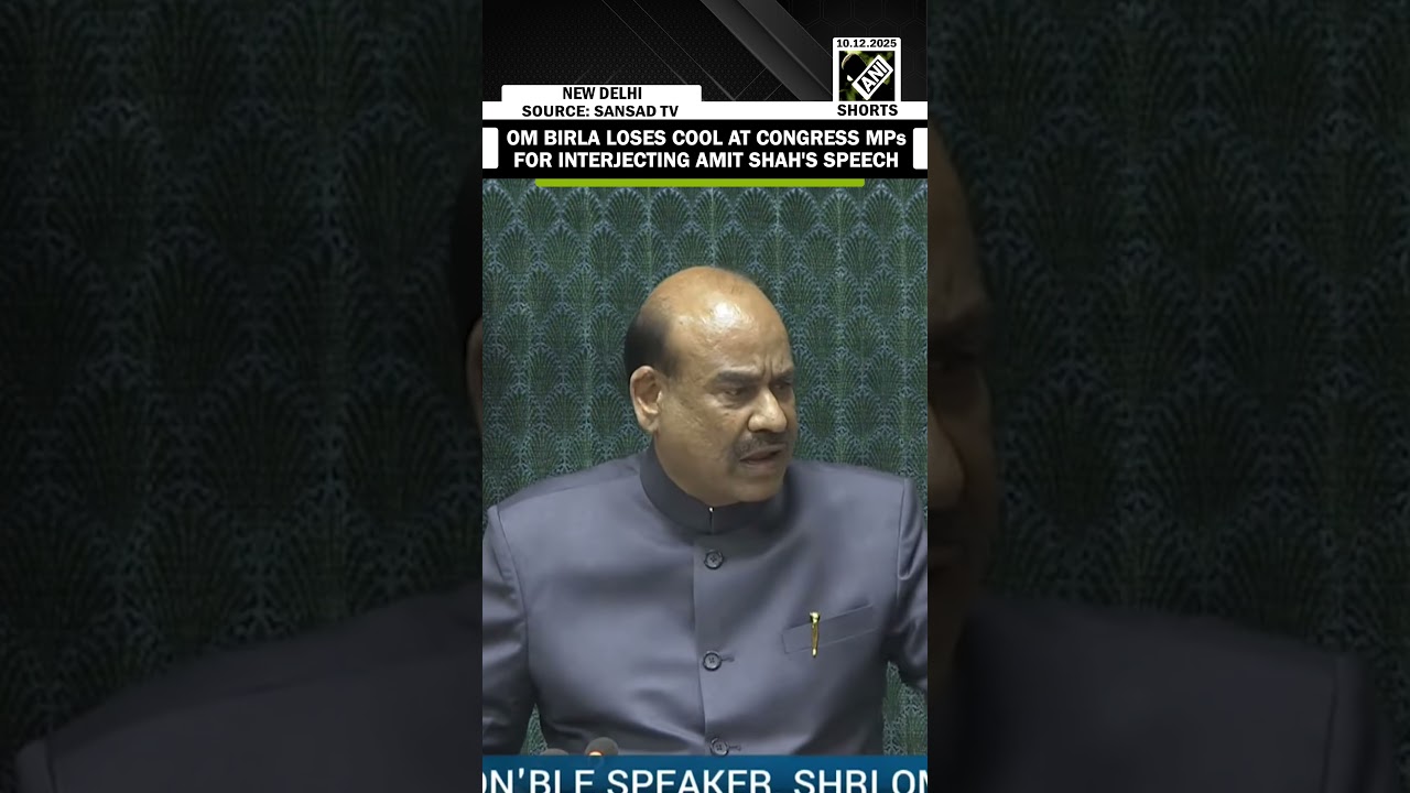Om Birla loses cool at Congress MPs for interjecting Amit Shah's speech in Lok Sabha