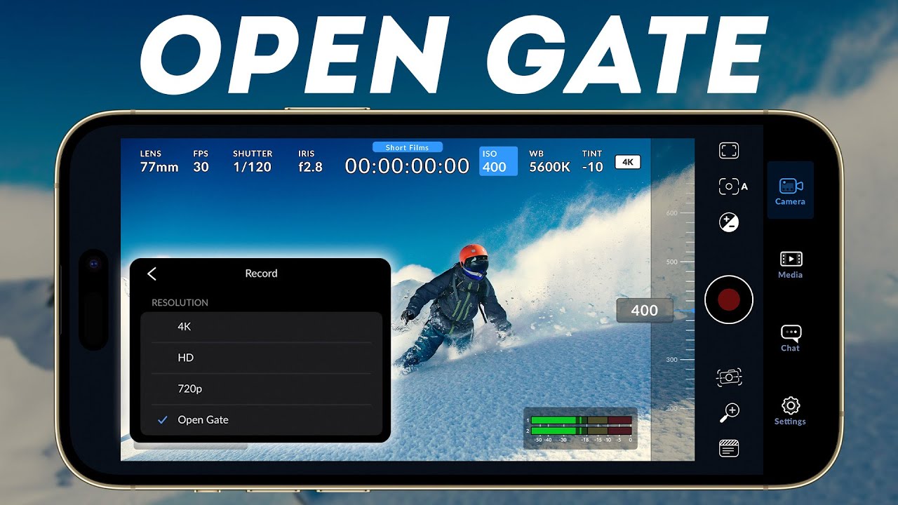 Open Gate в Blackmagic Camera App - зачем это нужно?