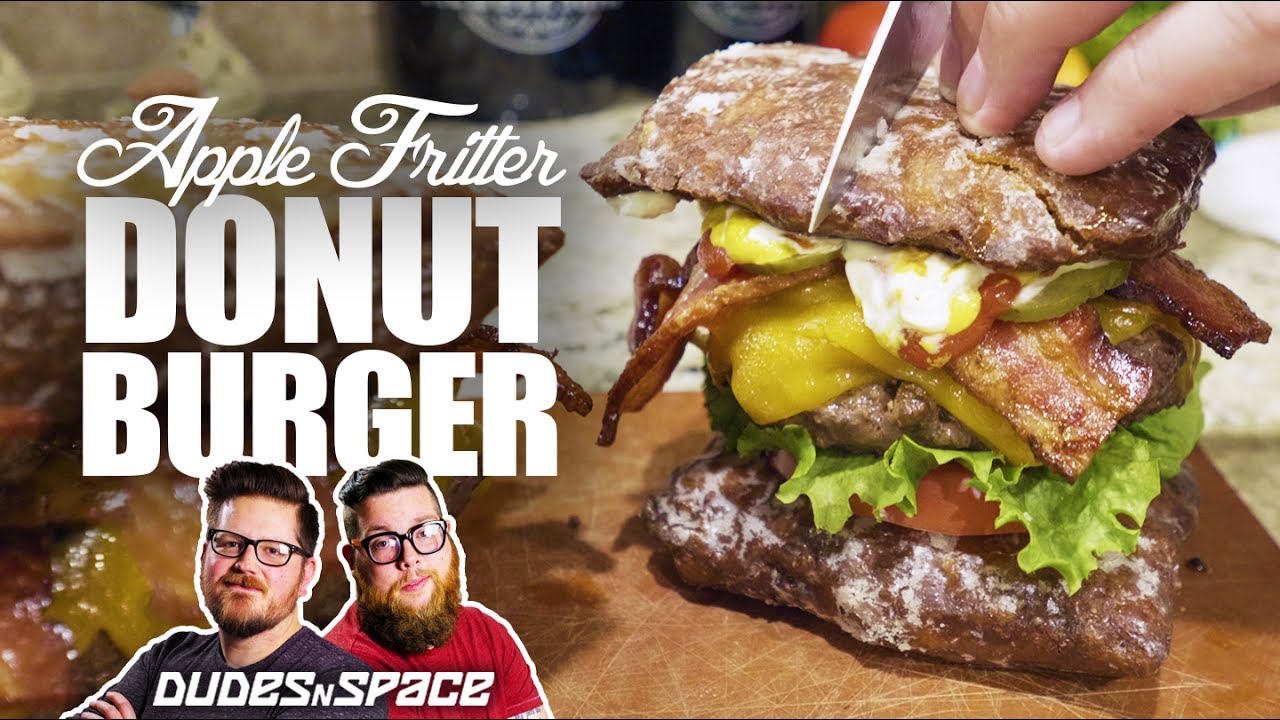 Apple Fritter Bacon Cheeseburger | Donut Burger