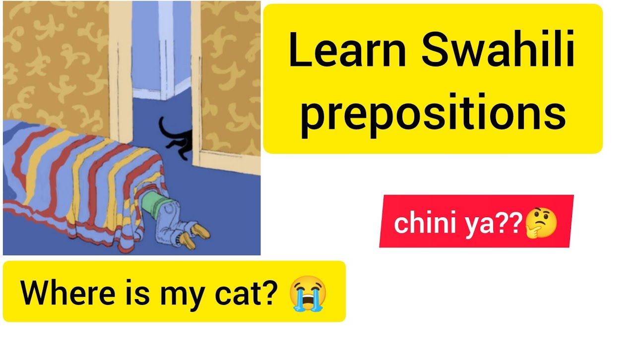LEARN SWAHILI: LEARN SWAHILI FAST /Prepositions/reading