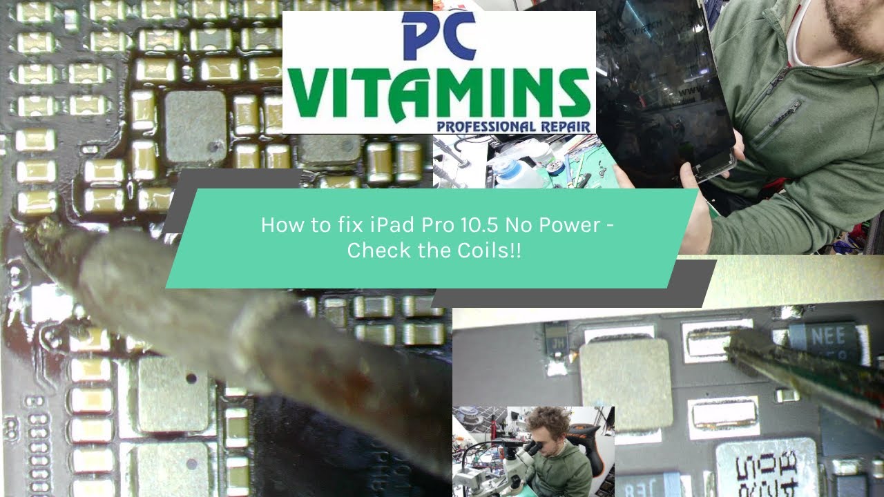 iPad Pro 10.5 Not Charging/No Power Repair-7 Coils Loose !!