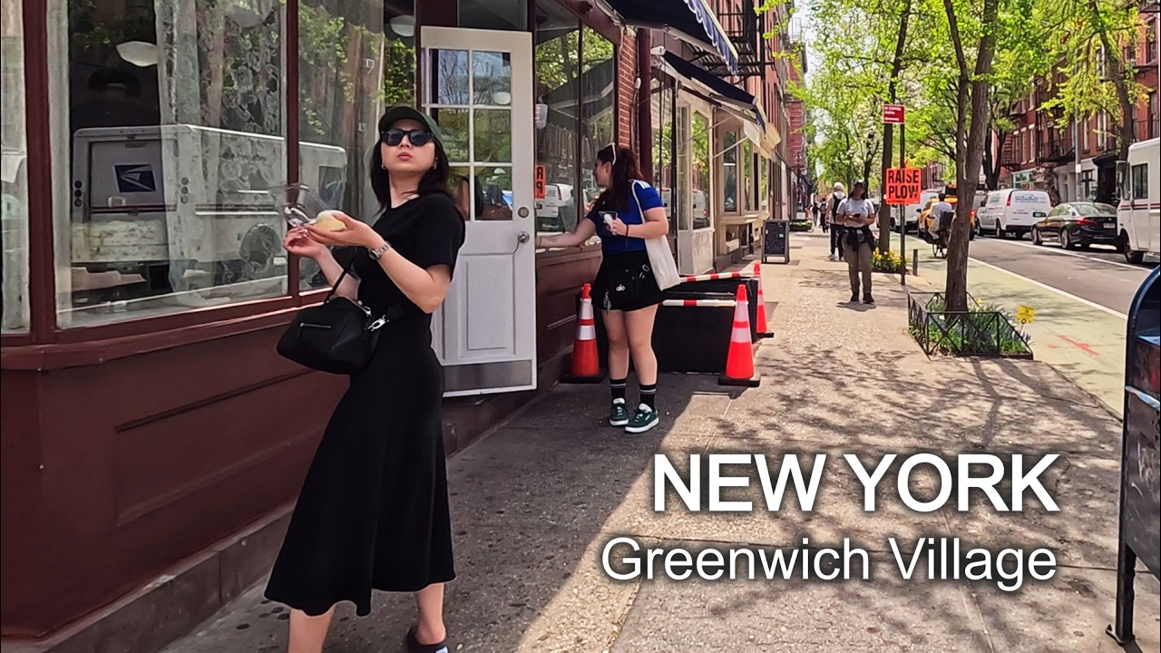 New York / Walking tour Greenwich Village / NYC 4К 60fps