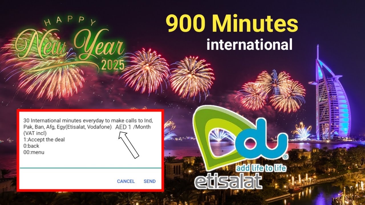 Du Best International Call Offer | 900 Minutes for India, Pakistan & Bangladesh