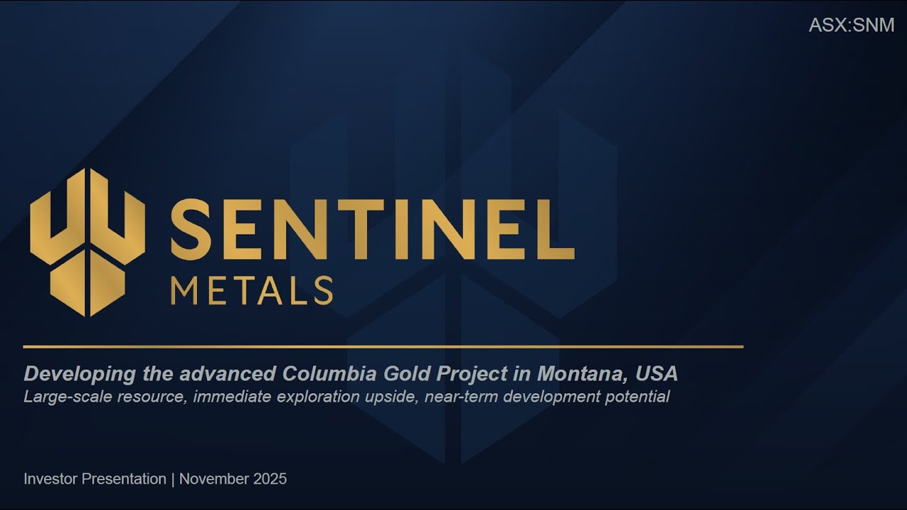 Вебинар для инвесторов - Sentinel Metals (ASX:SNM)