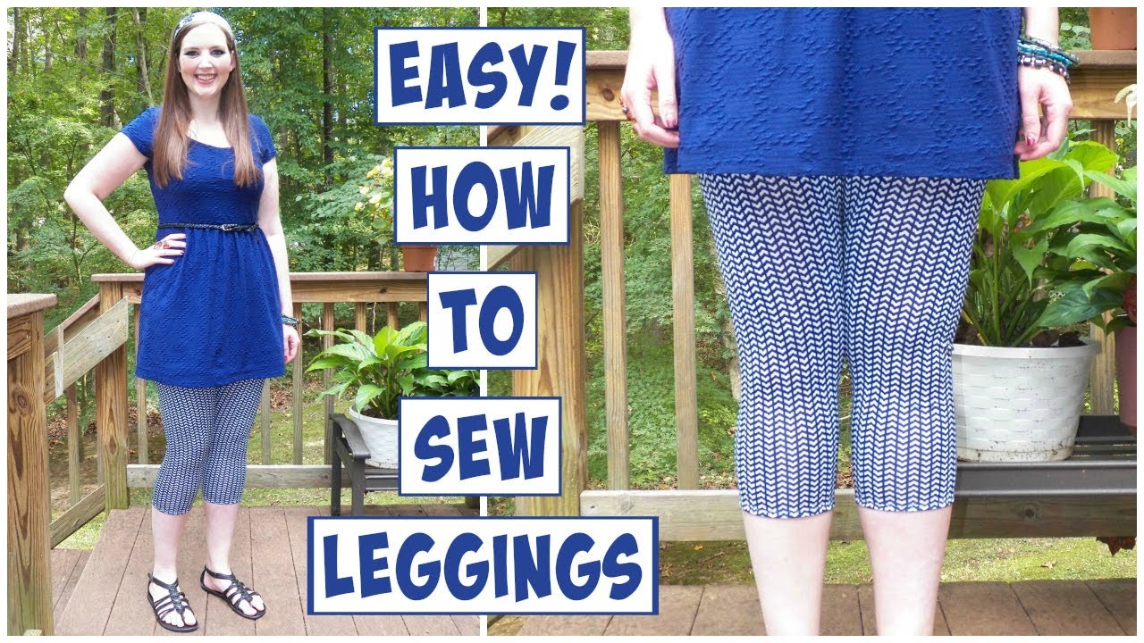 DIY Leggings | How to Sew Leggings without a Pattern | Easy Sewing Projects for Beginners