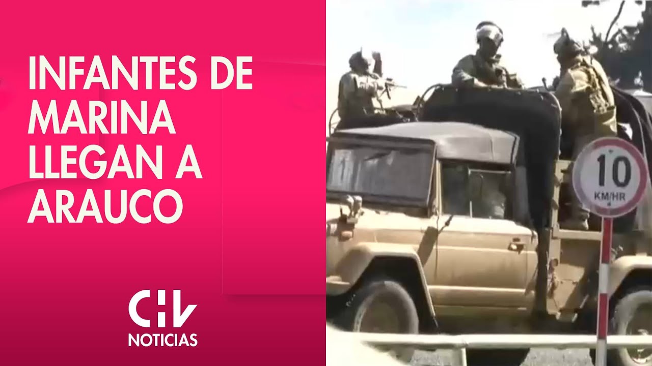 Estado de Emergencia en macrozona sur: Infantes de Marina se desplegaron en provincia de Arauco