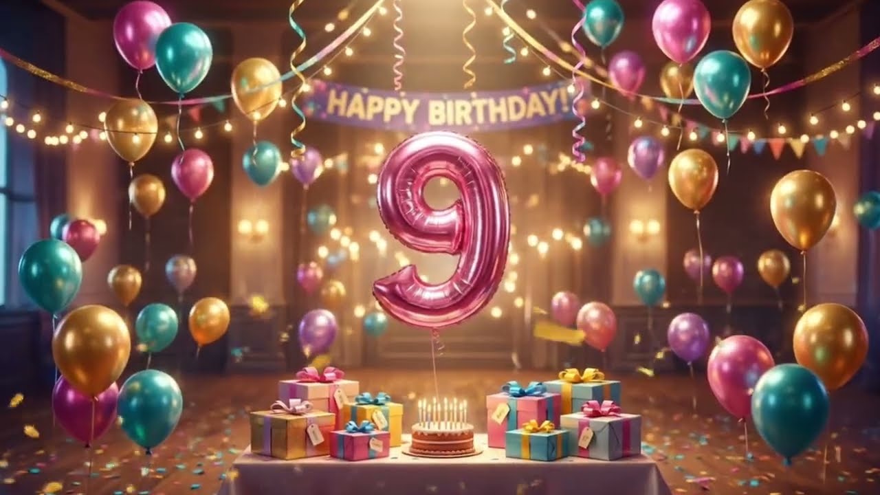 10 Second Birthday Countdown with Music 🎈 Happy Birthday Song