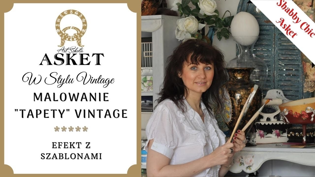 #shabbychic #vintage #retro Artystyczne Malowanie Ściany w Stylu Vintage