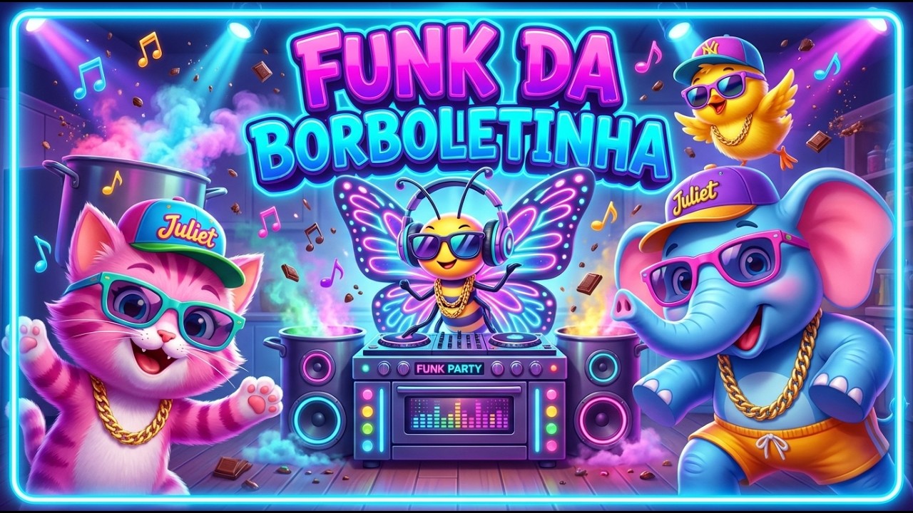 FUNK DA BORBOLETINHA - Música Infantil - CANAL OFICIAL - OS FOFOS