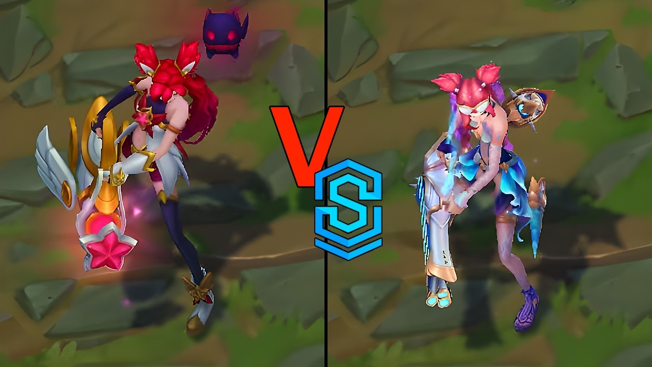 Star Guardian Jinx VS Ocean Song Jinx Skins Comparison