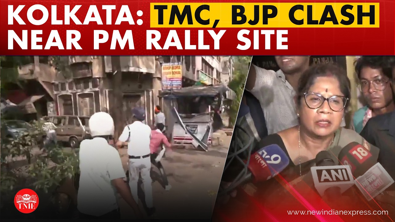 TMC, BJP supporters clash in Kolkata hours before PM address, Bengal Minister injured