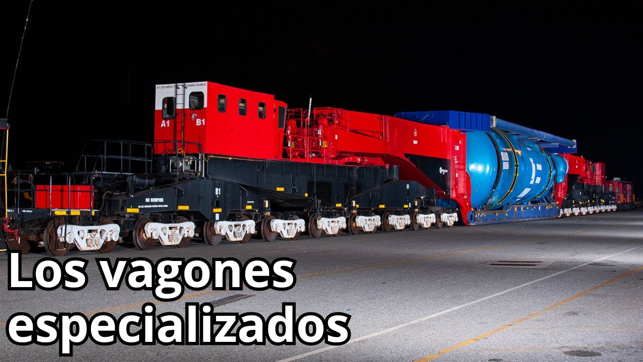 Como son los vagones especializados de carga del ferrocarril. Sus nombres, caracteristicas y usos.