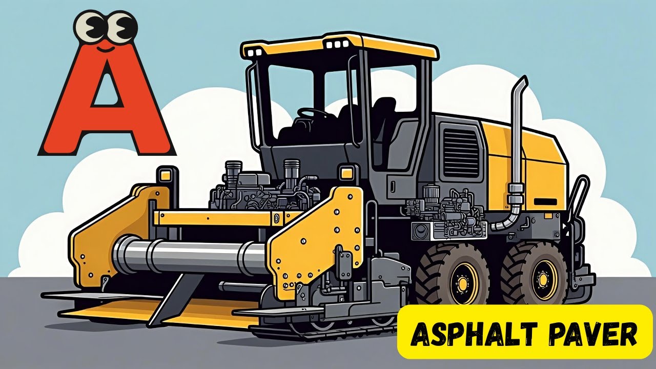 Строительная техника ABC 🚧 | Песенка про алфавит для малышей и дошкольников | Energypac Kids TV