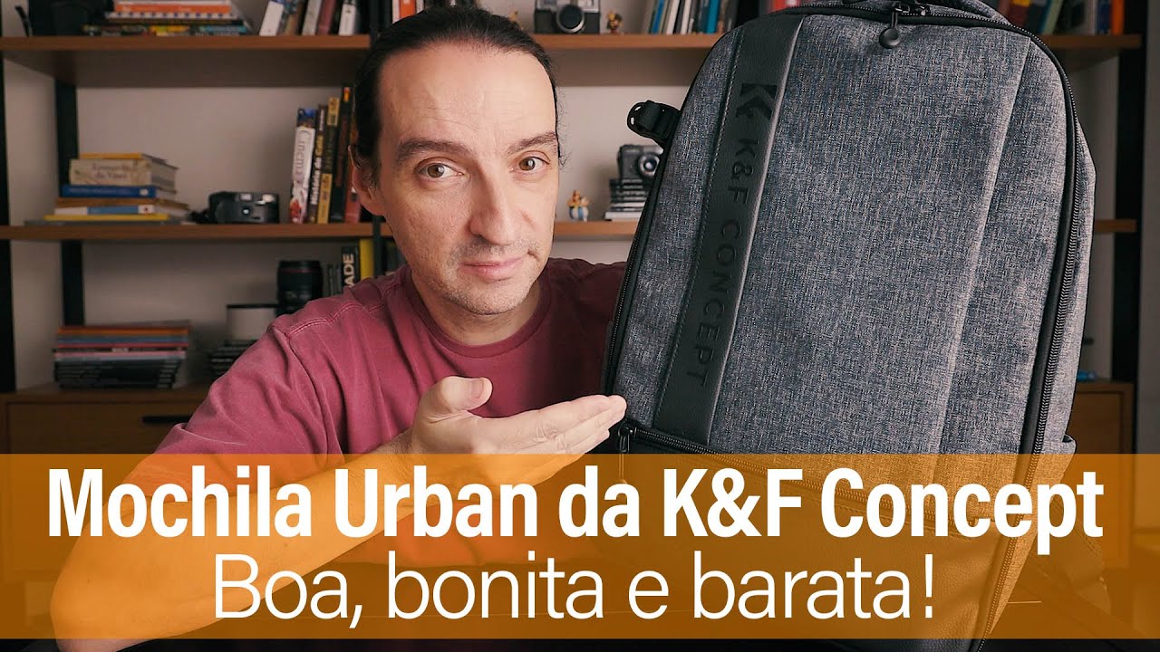 Boa bonita e barata! Uma análise completa da mochila Urban da K&F Concept.