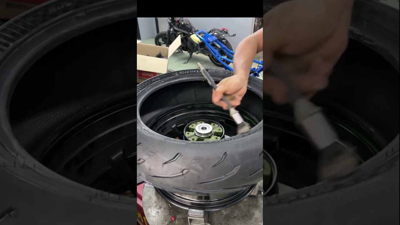 Michelin power 6 180/55 ZR 17 #shortvideo #shortsvideo #shortsfeed #shorts #short #shortsviral #ban