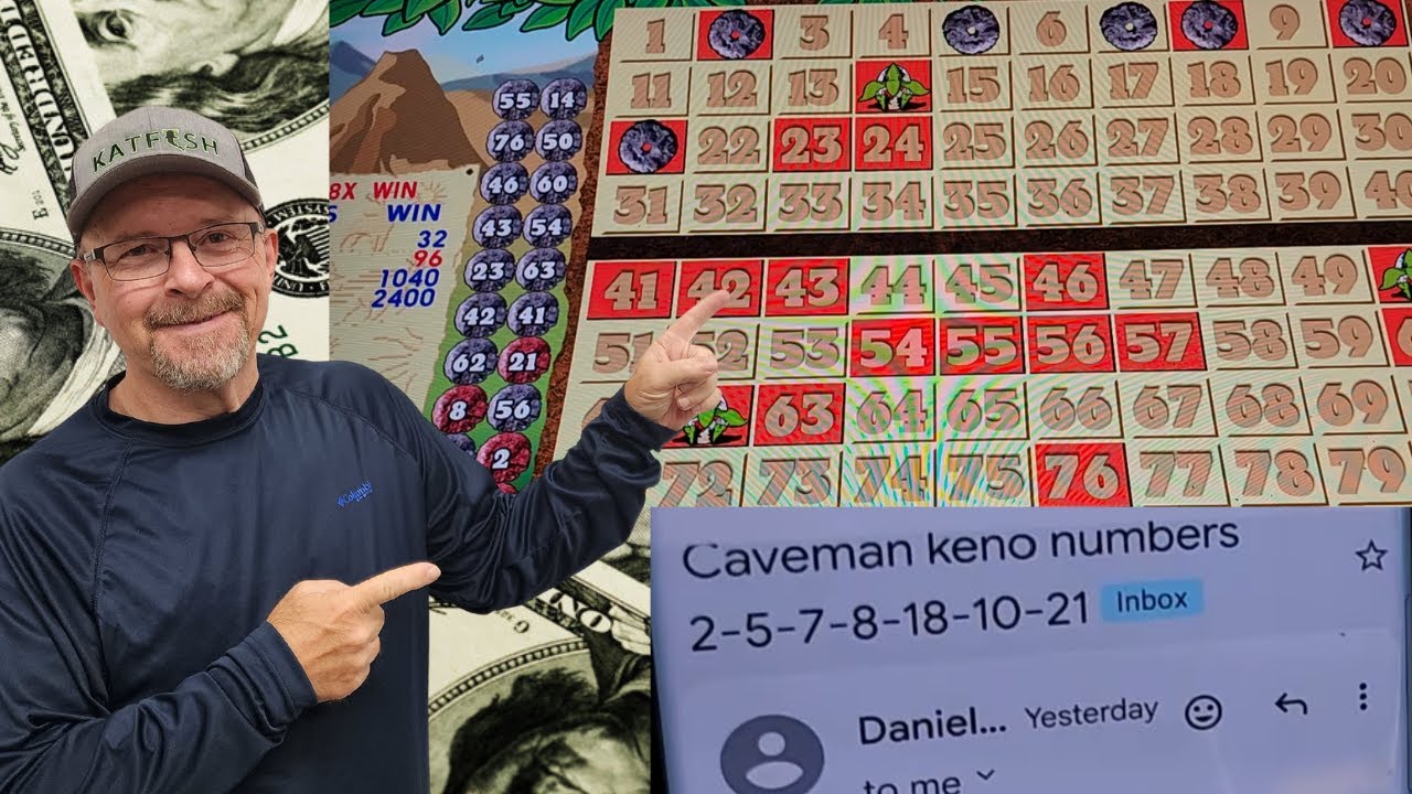 Caveman Keno Big Win! Daniel&rsquo;s Lucky Numbers Hit Huge Multipliers!