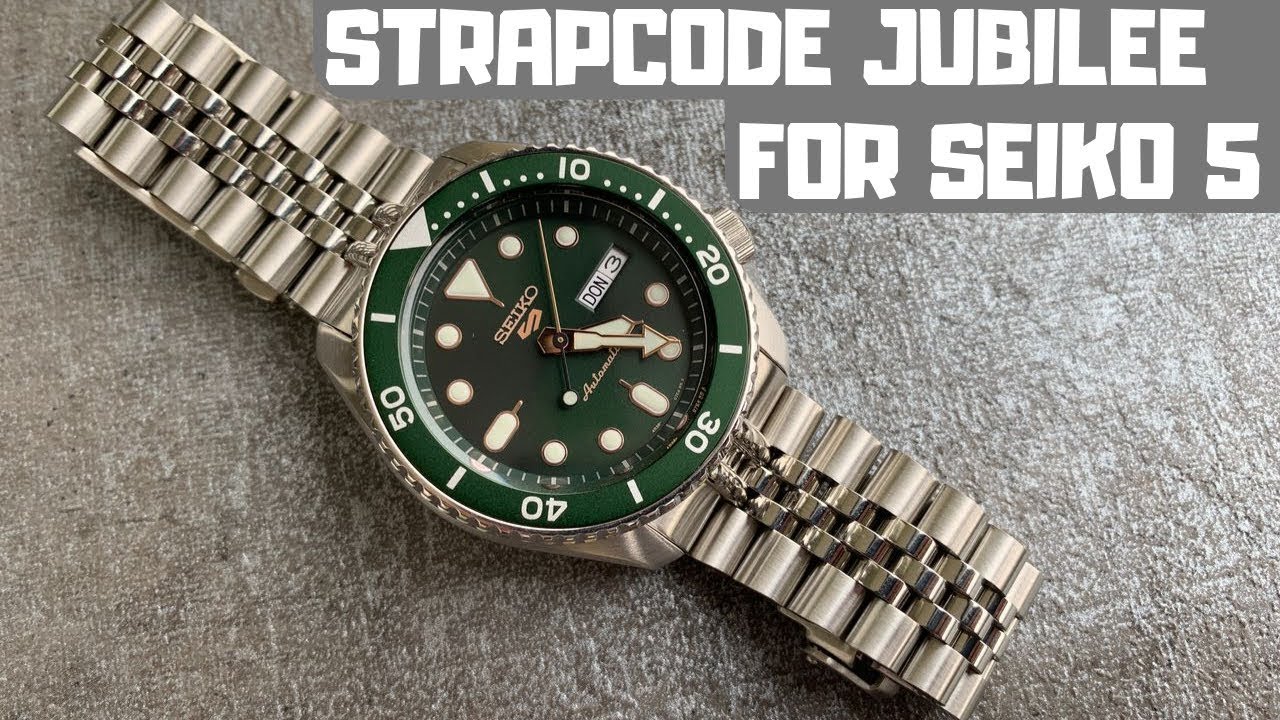 Браслет Strapcode 3D Super Jubilee для Seiko 5 Sports SRPD — распаковка, настройка и обзор