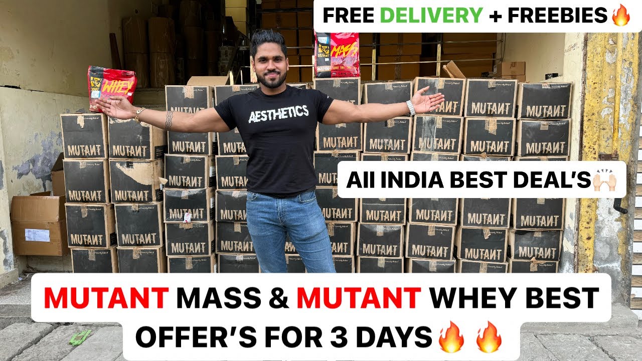 Mutant Mass Gainer & Mutant Whey Protein All india Challenging Price Offer For 4 Days | Fitfuel ⭐️|
