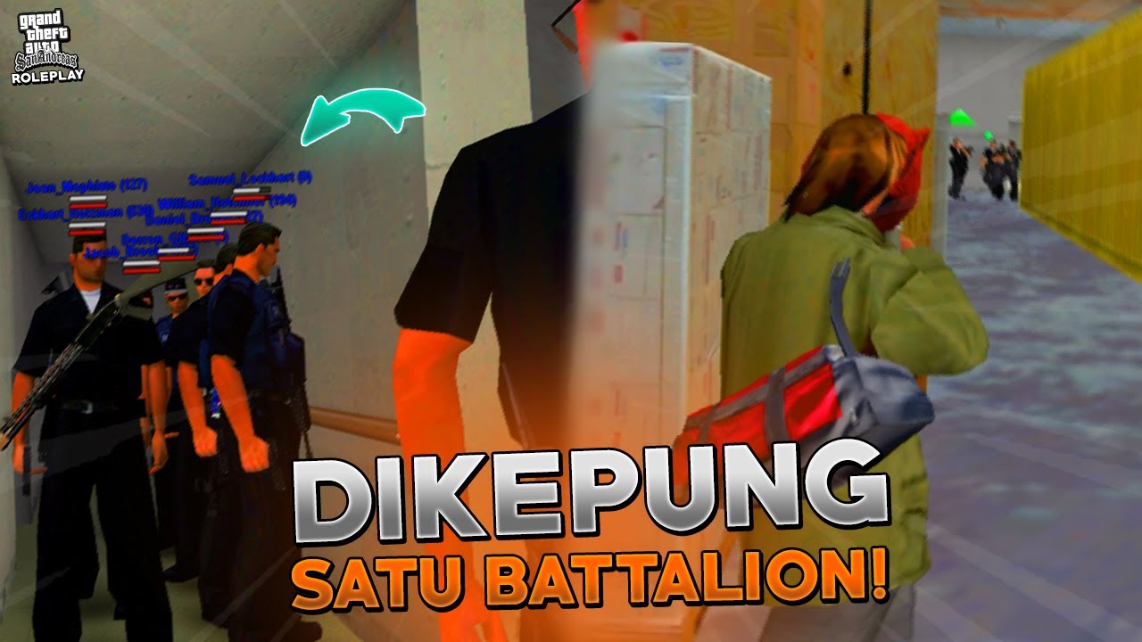 JGRP -  4 ROBBERY VS 1 BATTALION PD ! Robbery Activity | GTA SA ANDREAS ROLEPLAY