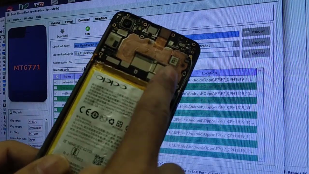 OPPO F7 CPH1819 Flashing  via SP Flash Tool | New Security | BOOTLOOP | Dead Boot #microgsmcemas