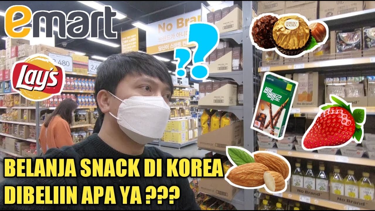 SUAMI BELANJA SNACK DI SUPERMARKET KOREA | TERHARU DIBELIIN INI ...