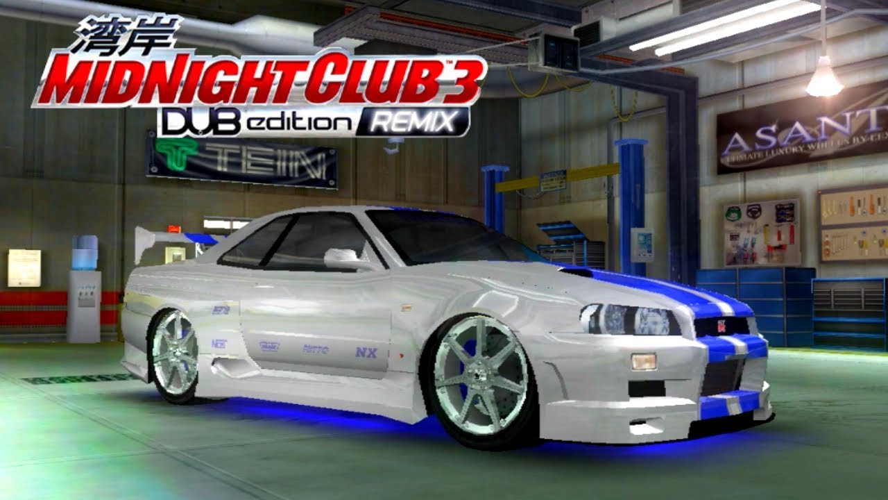 SKYLINE GTR-34 VELOZES E FURIOSOS REFEITO E MAIS BONITO - Midnight Club 3 - DUB Edition Remix