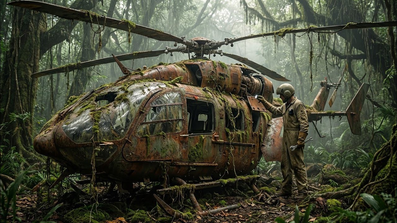 Lost 40 Years in the Jungle — Abandoned UH-72A Lakota Helicopter Fully Restored