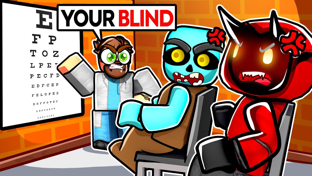 We Took A EYE TEST In Roblox...