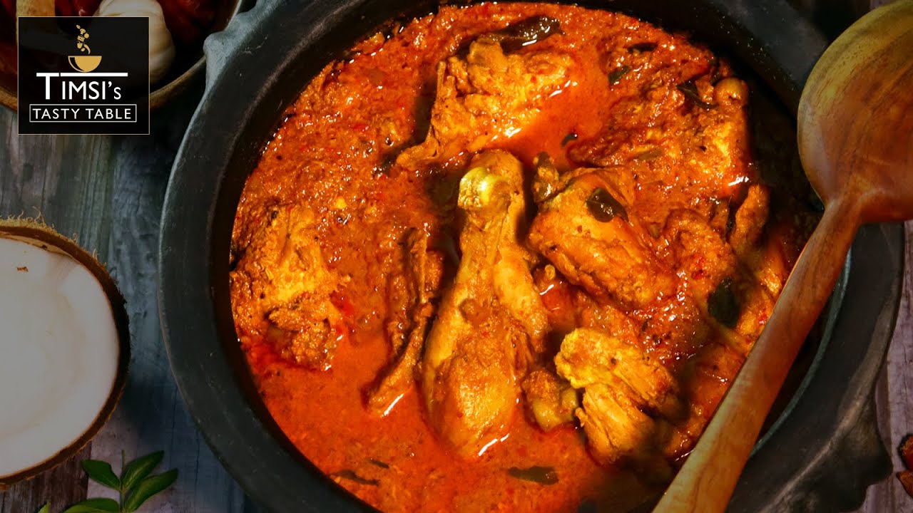 Delicious! Mangalore Chicken Curry | Coconut Chicken Curry | Kori Gassi #timsistastytable