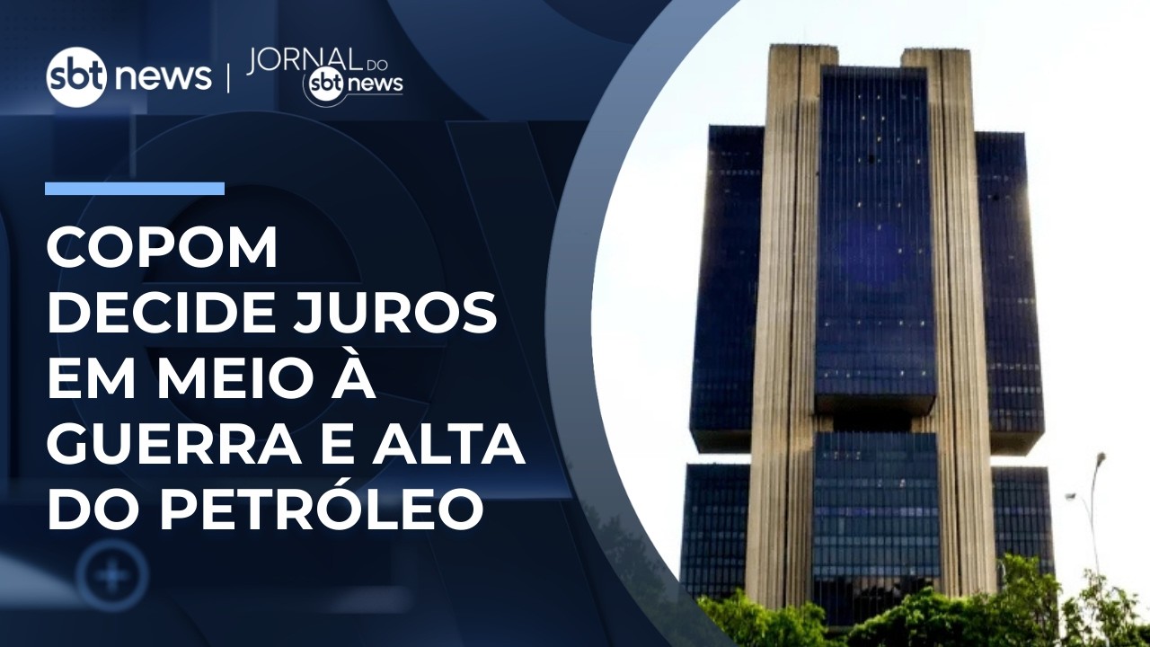 Copom decide juros em meio a tensão global e petróleo em alta | #JornaldoSBTNews
