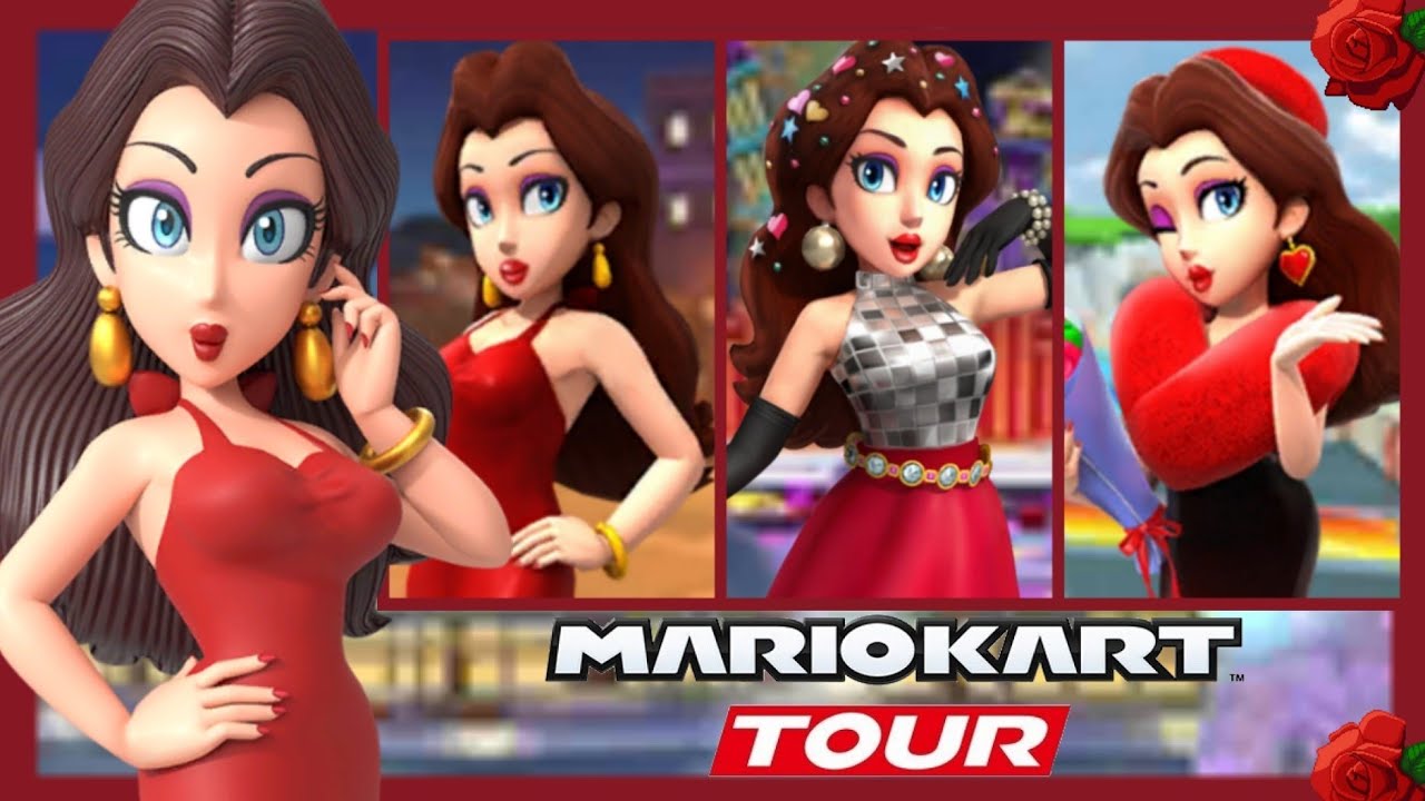 🌹 Mario Kart Tour (All Pauline Outfits) 🌹