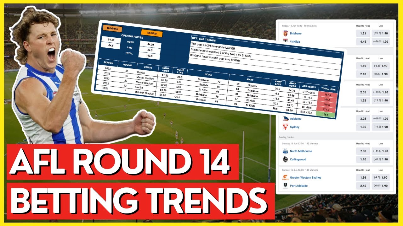 AFL Betting Trends For ALL Matches | AFL Round 14 Tips, Trends & Predictions | 2024 AFL Season