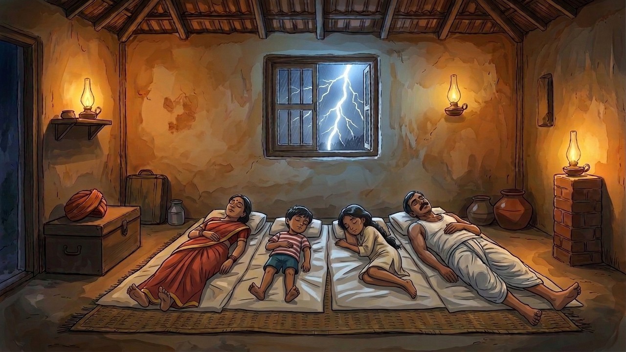 From Storm to Sunrise in an Indian Village | Ghibli slow living