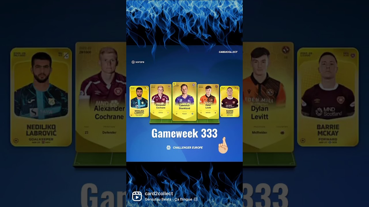 My #sorare lineups for GW 333 👀