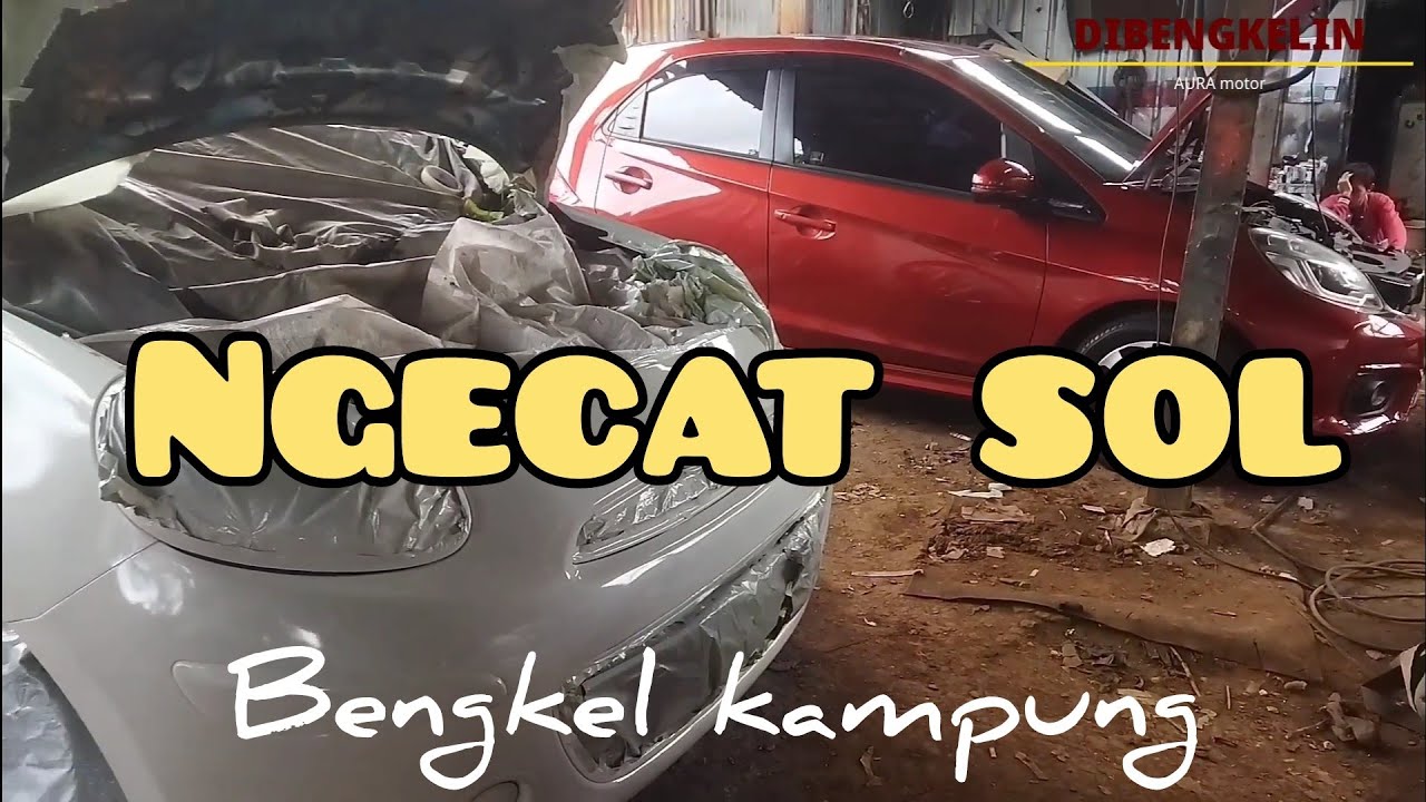 Body pada #penyok #lecet  bekas nabrak hanya  dicat sol  mulus kembali 