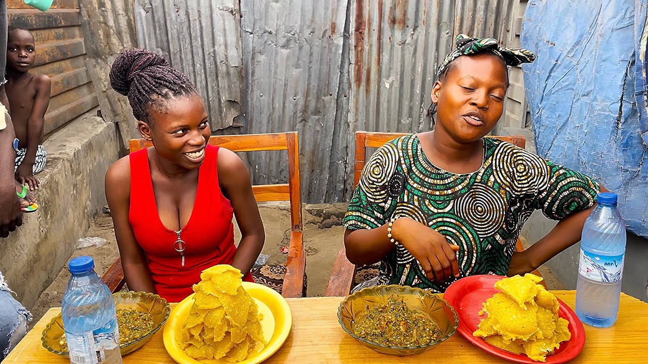 EATING COMPETITION FIRST TO FINISH EBA AND OKRO SOUPS WIN 20,000