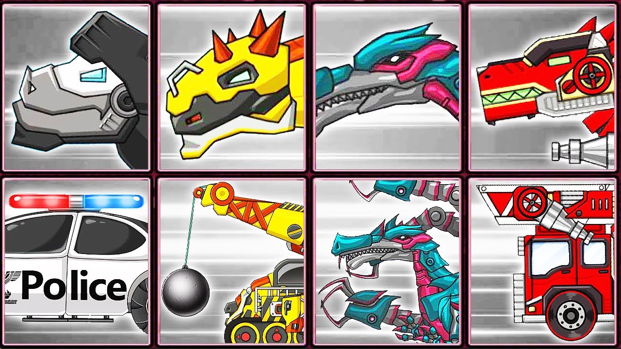 Dino Robot Corps #21: Tarbo Cops & Transformers | Eftsei Gaming