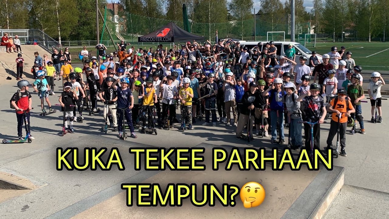 200 SCOOTTAAJAA SKEITTIPARKILLA!