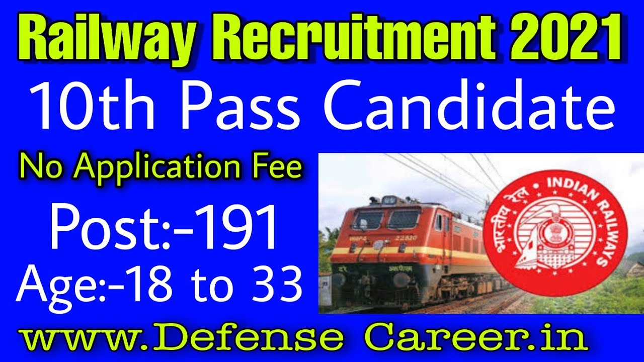 Southern Railway Recruitment 2021-191 Paramedical Vacancy.