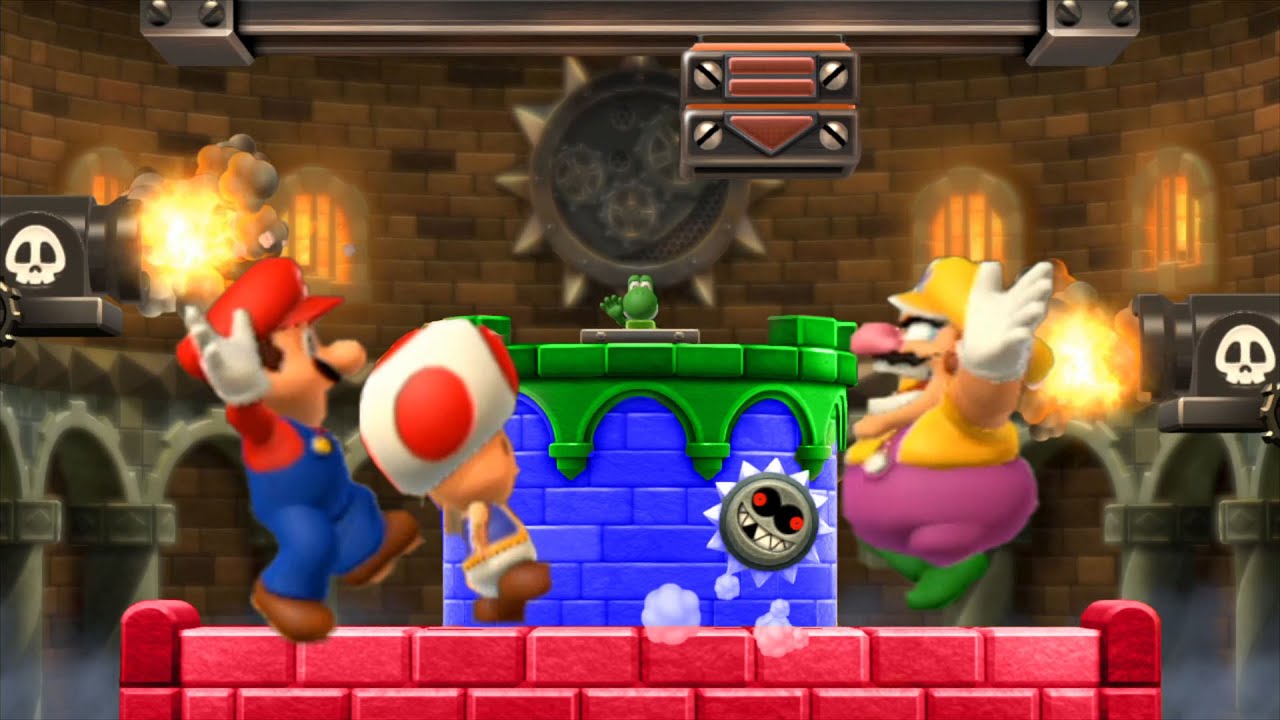 Mario Party 10 - Minigames - Yoshi Vs Mario Vs Toad Vs Wario