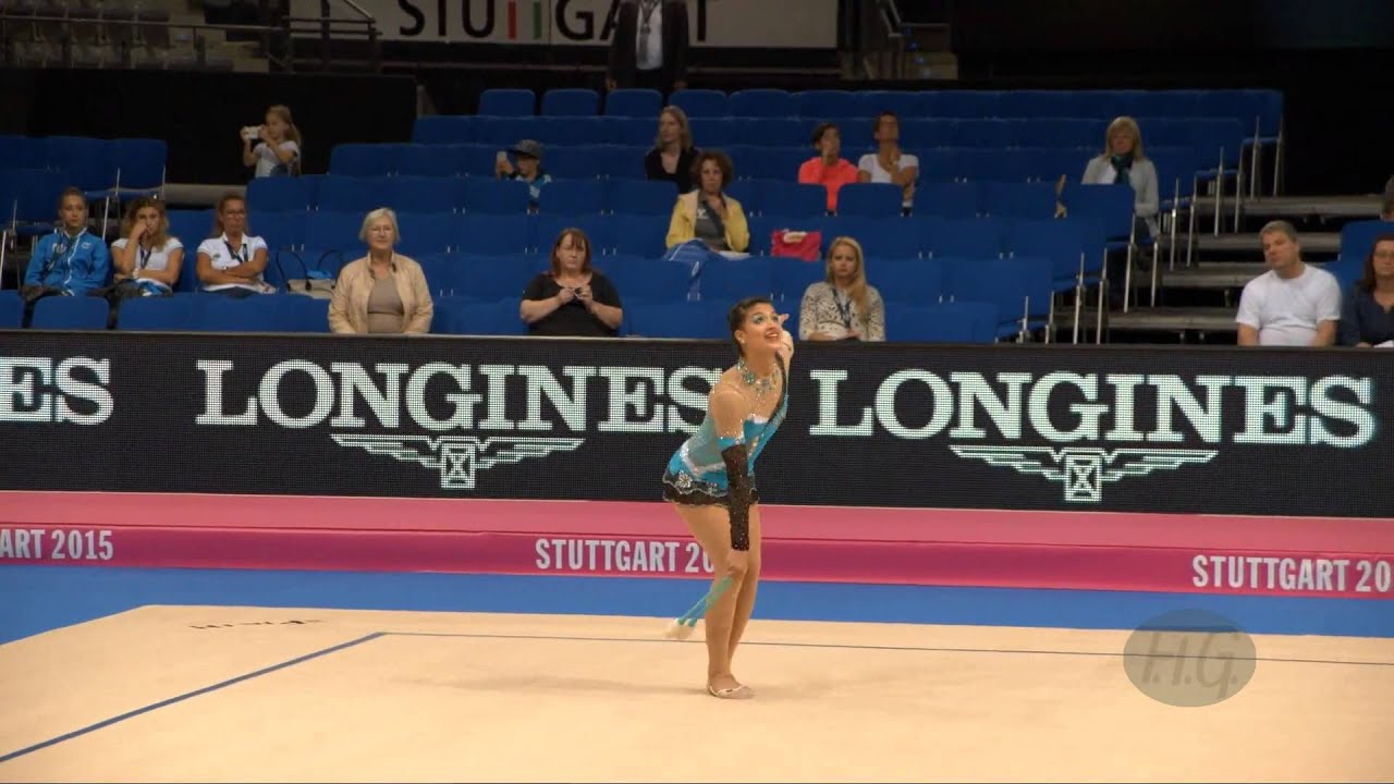 Geraldine Melissa PEREZ QUITO (ECU) 2015 Rhythmic Worlds Stuttgart - Qualifications Clubs