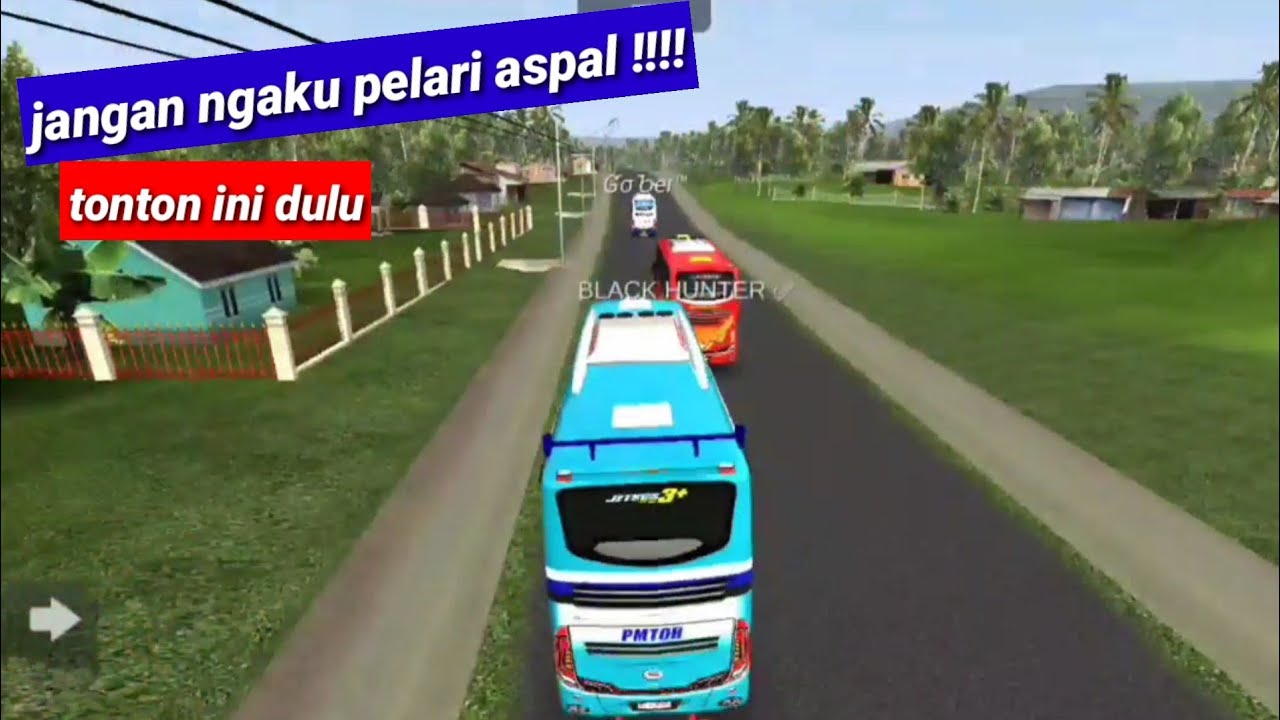 balap aspal bussid terkeren di jalur sumatera