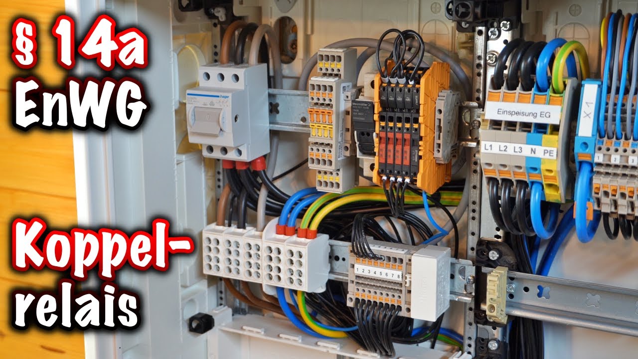 RfZ nach Paragraph 14a mit Koppelrelais verdrahten! ElektroM