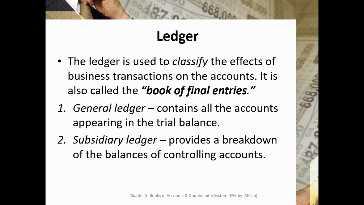 5 Books of Accounts and Double Entry System