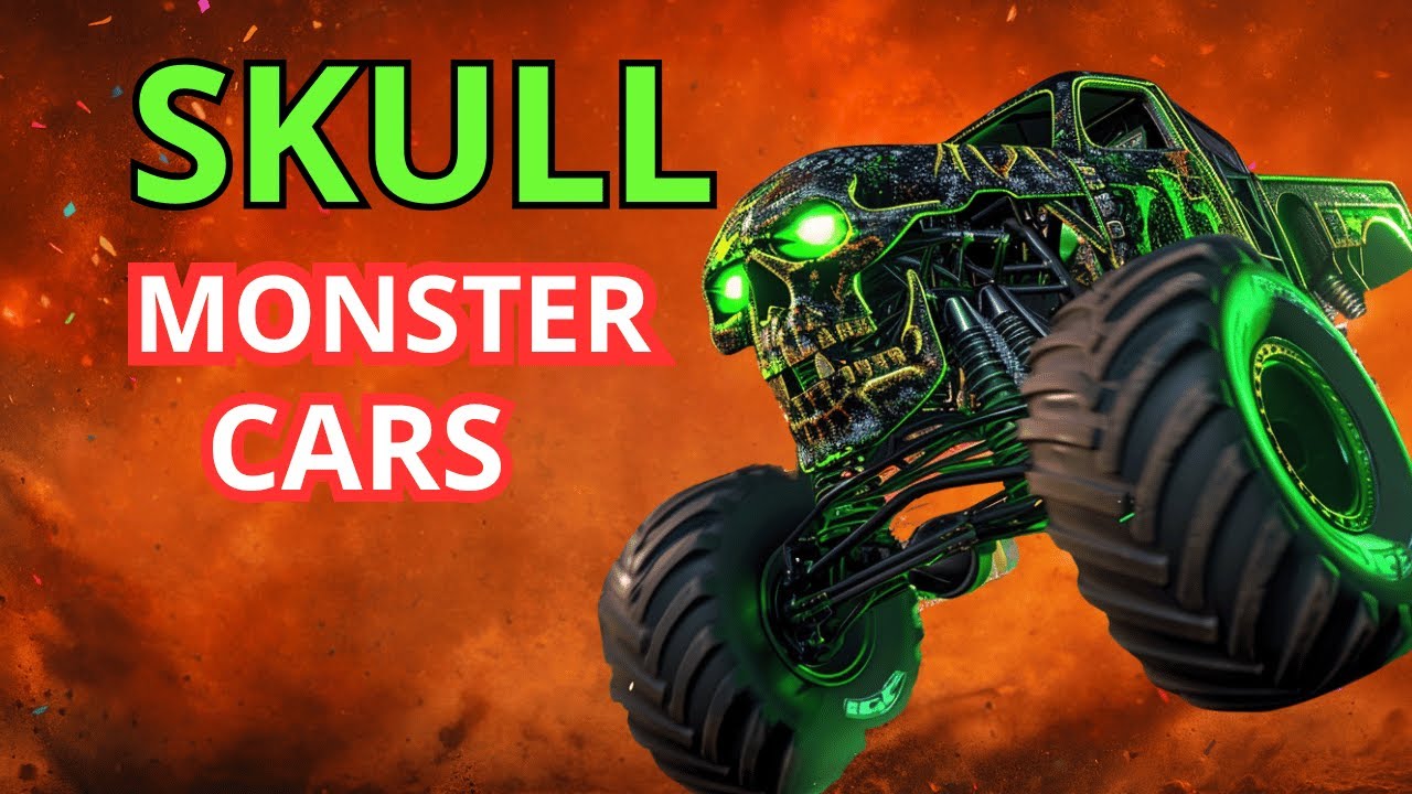 Skull Monster Truck Cars | Monster Cars Show