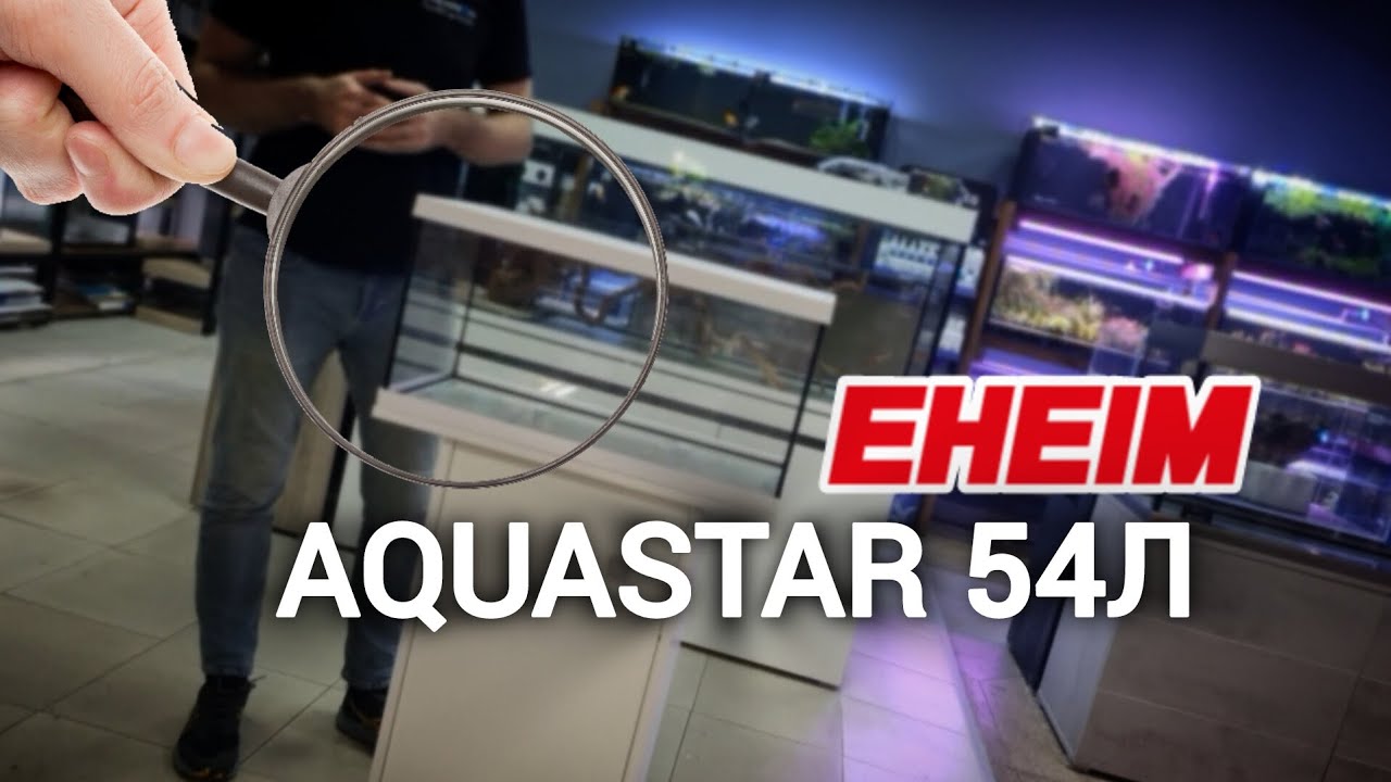 Оптимальний комплект для початківців -  Eheim aquastar 54l. Огляд акваріума та збираємо тумбу 💪