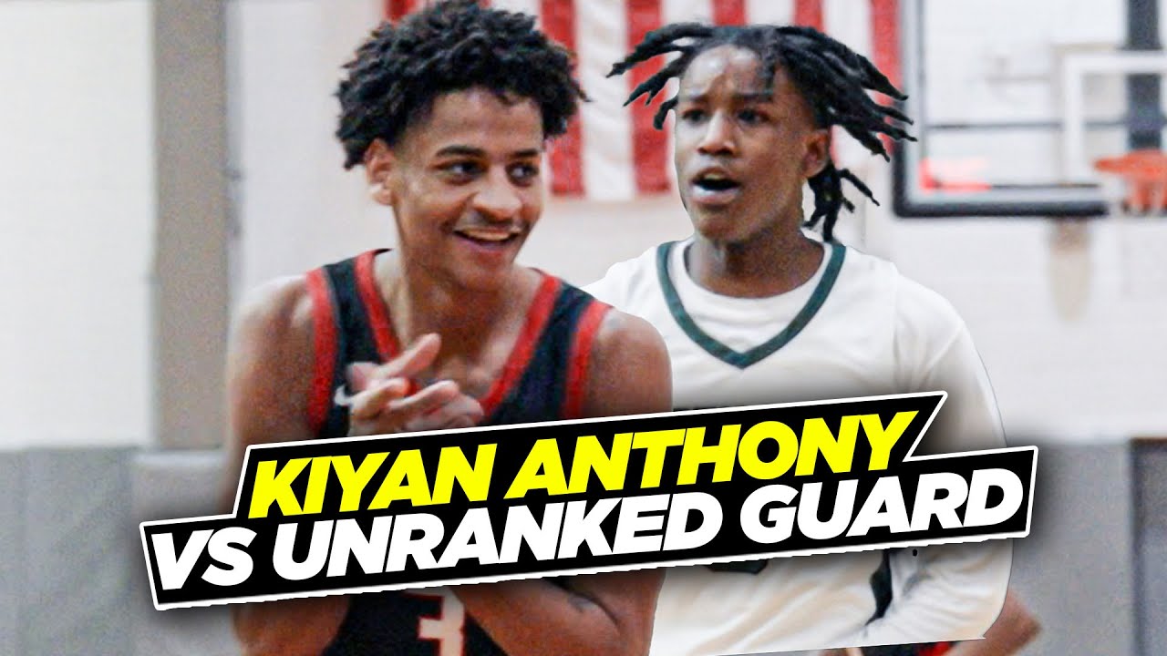 Kiyan Anthony Gets TESTED By Unranked Guard!