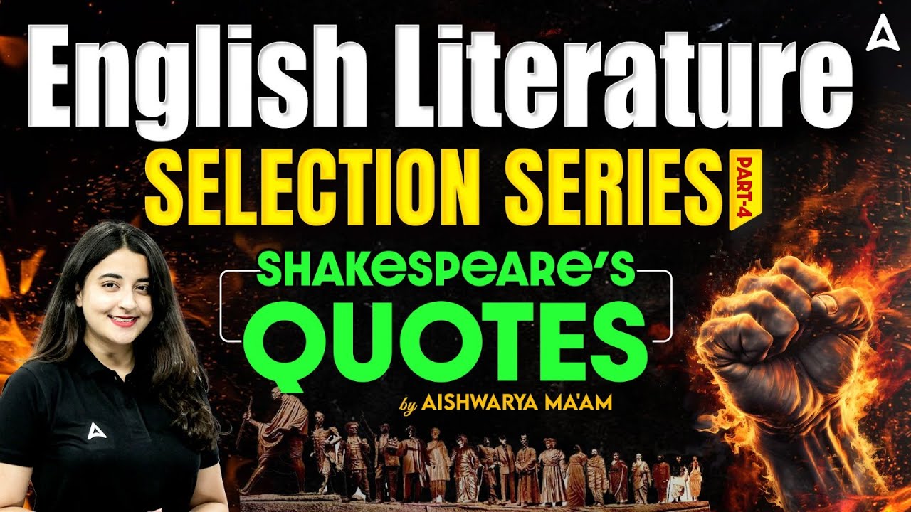 English Literature For All TGT PGT Exams | English Shakespeare Quotes | By Aishwarya ma'am
